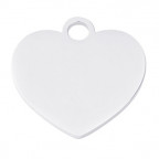 Oceľová psia známka srdca