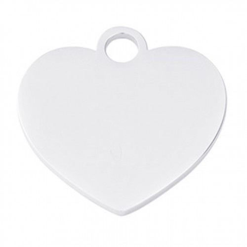 Oceľová psia známka srdca