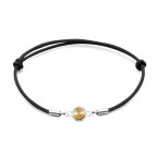 Strieborný náramok s Crystals from Swarovski® Golden Shadow