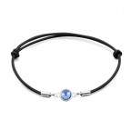 Strieborný náramok s Crystals from Swarovski® Light Sapphire