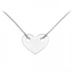 Minimalistický strieborný náhrdelník so srdcom