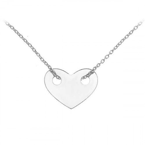 Minimalistický strieborný náhrdelník so srdcom