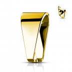 Oceľový záves - šlupna pozlátená 5 x 10 mm