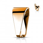 Oceľový záves - šlupna pozlátená 4 x 9 mm