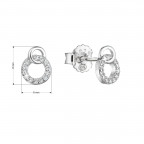 Strieborné náušnice okrúhle