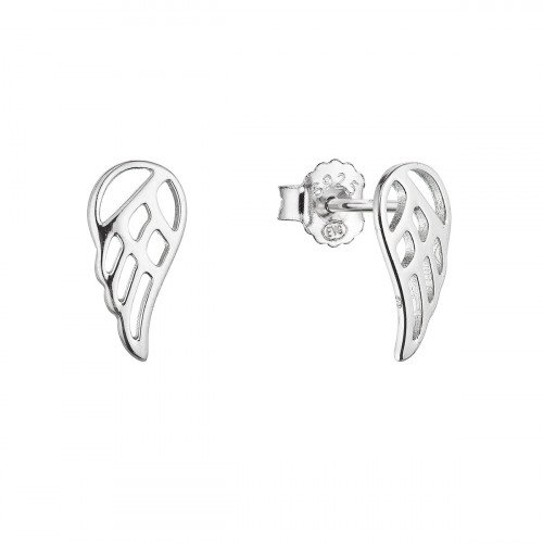 Strieborné náušnice kôstky krídla