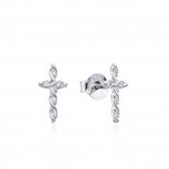 Strieborné náušnice krížiky