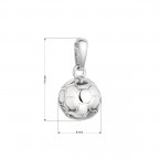 Strieborný prívesok futbalová lopta