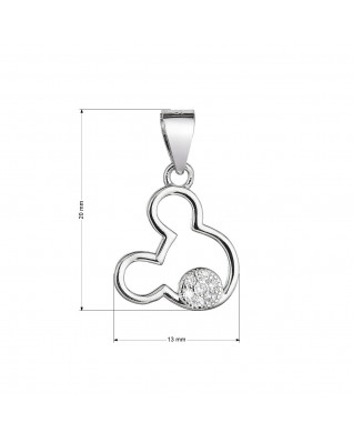 Strieborný prívesok myš Mickey