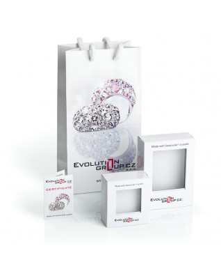 Strieborné náušnice kryštály Swarovski