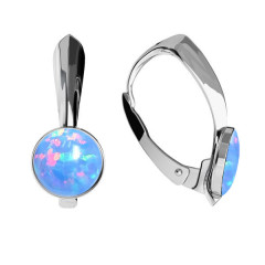 Strieborné opálové náušnice