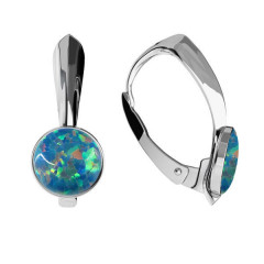 Strieborné opálové náušnice