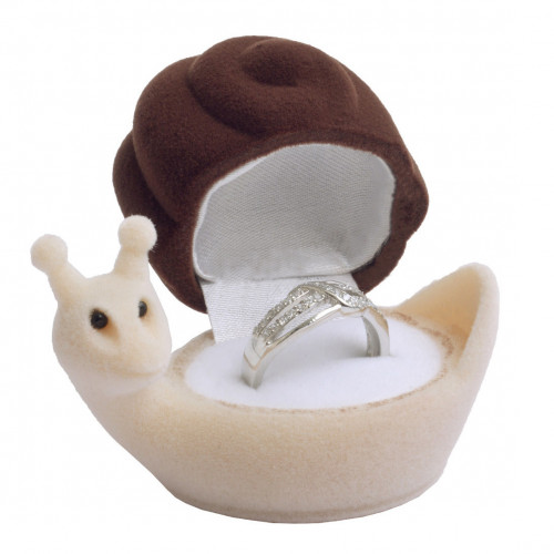 Darčeková krabička na prsteň - slimák