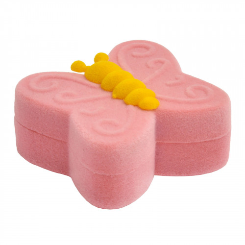 Darčeková krabička semiš - motýľ