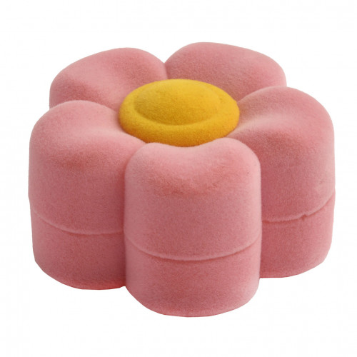 Darčeková krabička semiš - kvetina