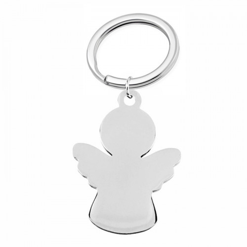 Oceľový prívesok na kľúče - anjelik