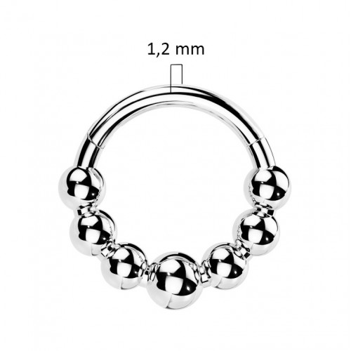 Segment kruh - helix / cartilage / tragus / septum piercing TITAN