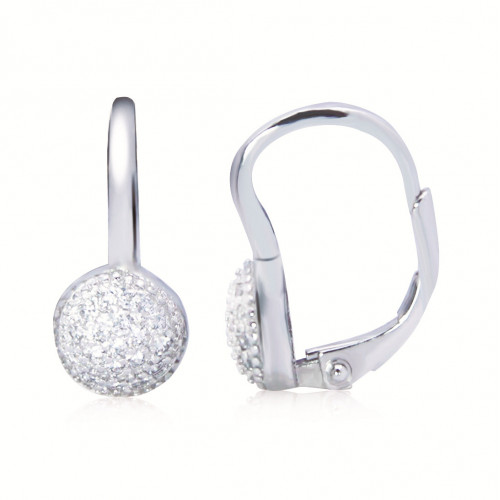 Strieborné náušnice na klapku