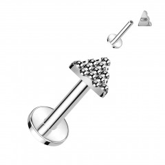 Piercing do brady - labreta TITAN, 1,2 x 8 mm