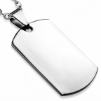 Oceľový prívesok - doštička vojenská známka