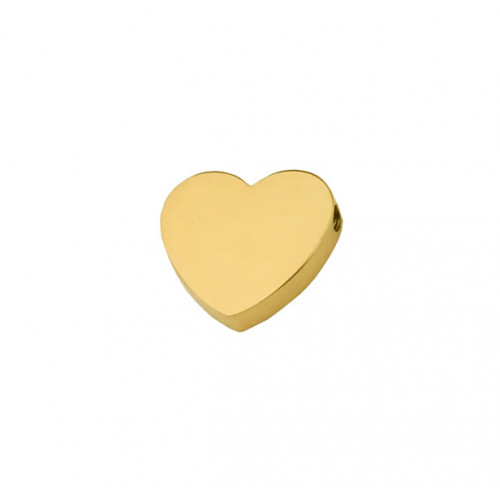 Drobný pozlátený oceľový prívesok - srdiečko
