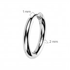 Titánové náušnice - kruhy 14 mm