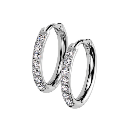 Titánové náušnice - kruhy 12 mm