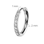 Titánové náušnice - kruhy 12 mm