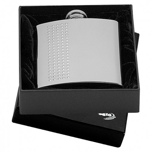 Oceľová vrecková fľaša - ploskačka 210ml v darčekovom balení