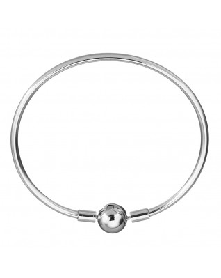 Oceľový náramok na navliekanie korálikov
