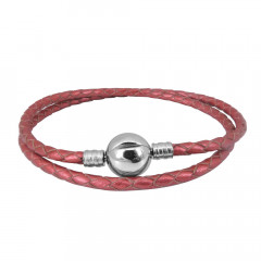 Kožený náramok na navliekanie korálikov