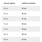 Oceľový náramok - had