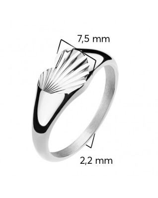 Oceľový prsteň so srdiečkom