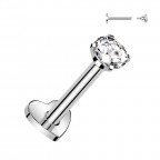 Piercing do brady TITAN, číry kameň