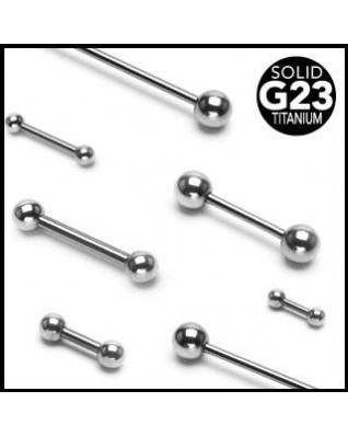 Piercing do jazyka titán, tyčka 1,2 mm