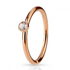 Pozlátený piercing do nosa/ucha kruh