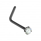 Zahnutý piercing do nosa