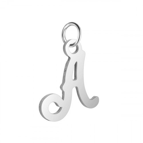 Oceľový prívesok - iniciálka A