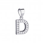 Strieborný prívesok - iniciála písmeno