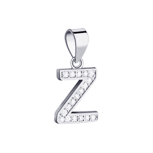 Strieborný prívesok - iniciála písmeno