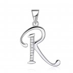 Strieborný prívesok - iniciála písmeno