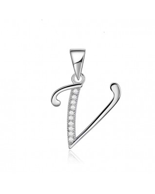 Strieborný prívesok - iniciála písmeno