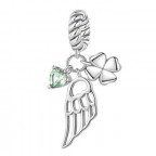 Strieborný prívesok korálek s príveskami