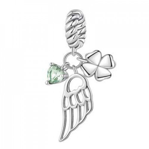 Strieborný prívesok korálek s príveskami