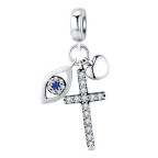 Strieborný prívesok korálik na náramok