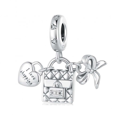 Strieborný prívesok korálik na náramok