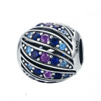 Strieborný prívesok korálik na náramok