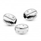 Strieborný prívesok korálik na náramok