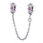 Strieborná bezpečnostná retiazka na náramok