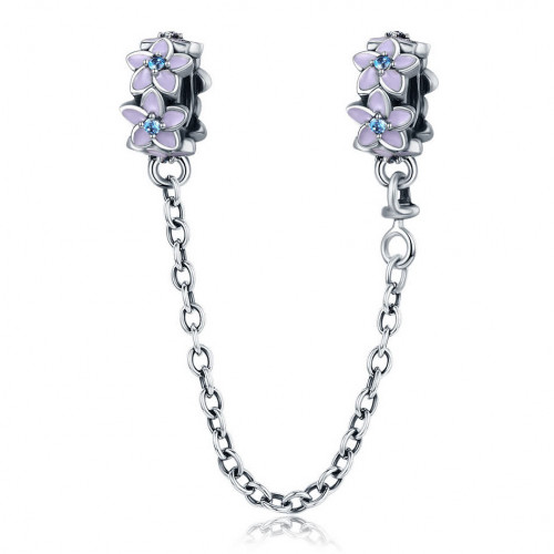 Strieborná bezpečnostná retiazka na náramok